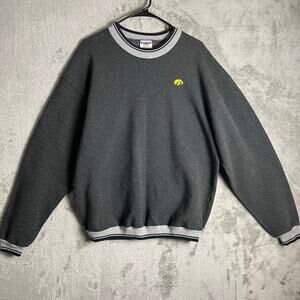 Vintage Iowa Hawkeyes Crewneck Jerzees Retro Y2K Sportswear 90s Streetwear Large